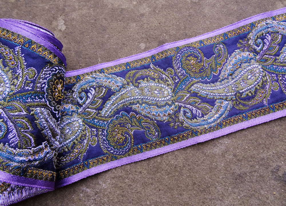 Blue Vintage Paisley Brocade (AVAILABLE TO ORDER)