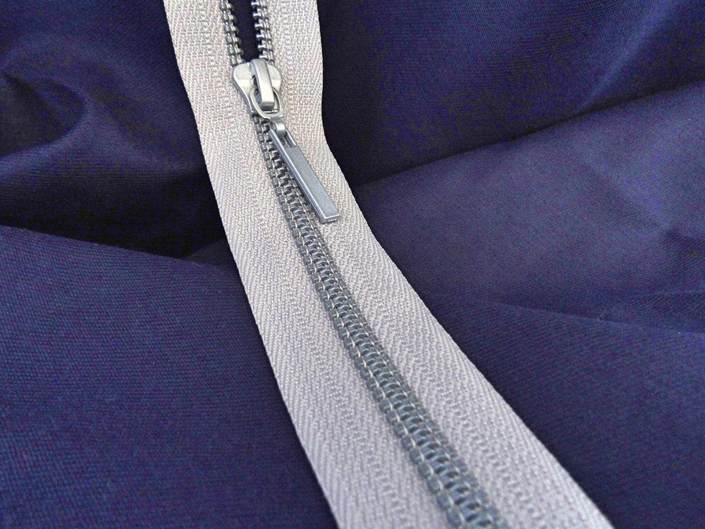 Silver No 6 20cm Closed End Zip (AVAILABLE TO ORDER)